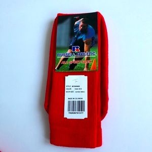 3/$15 NEW RUSSELL Socks All Sport Red Large Youth UNISEX